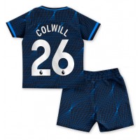 Camisa de Futebol Chelsea Levi Colwill #26 Equipamento Secundário Infantil 2023-24 Manga Curta (+ Calças curtas)
